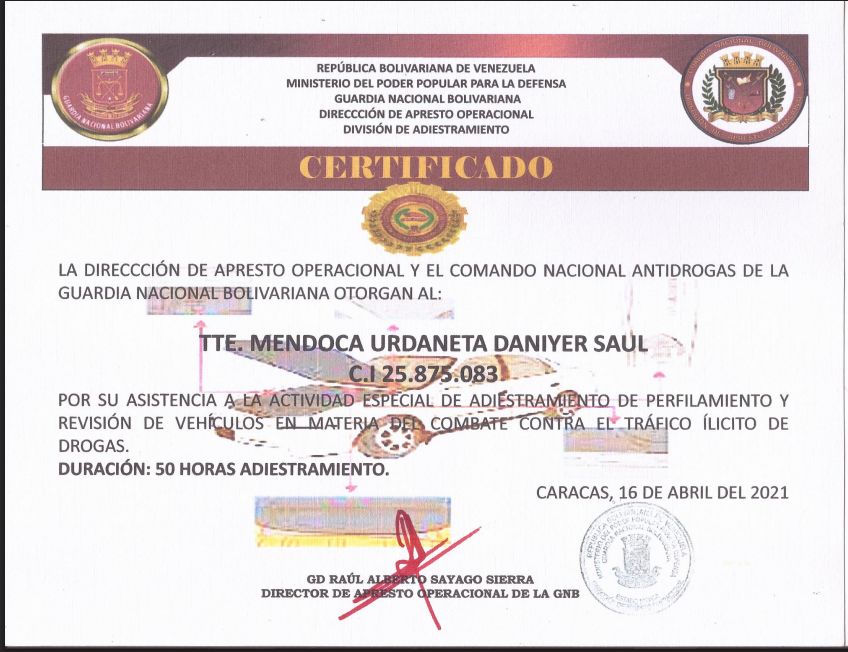 Certificado GNB
